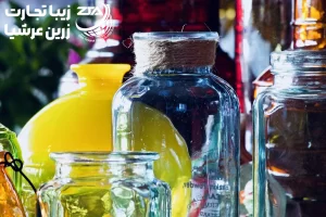 جار شیشه ای و دارو
