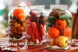 جار شیشه ای مواد غذای 